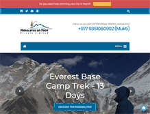 Tablet Screenshot of himalayasonfoot.com